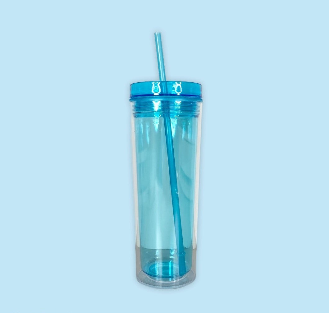 Blue Skinny Acrylic Tumbler (16oz.)